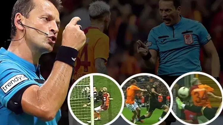Galatasarayın ikinci golünde top çizgiyi geçti mi Eski hakem canlı yayında açıkladı