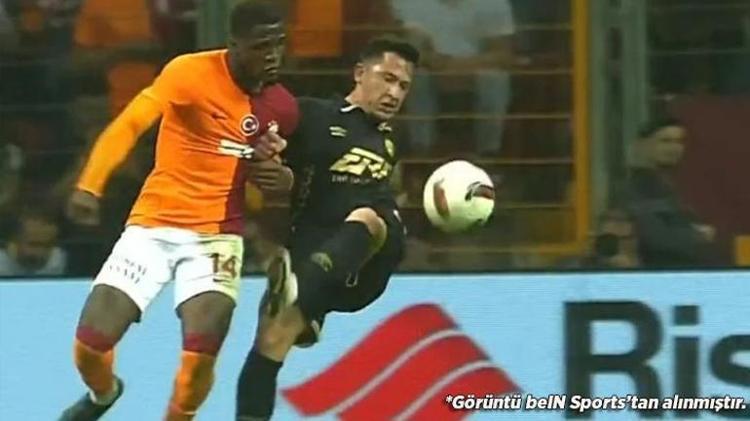 Galatasarayın ikinci golünde top çizgiyi geçti mi Eski hakem canlı yayında açıkladı
