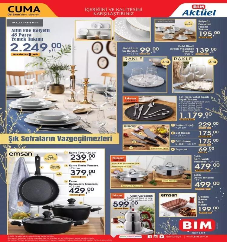 BİM 3-6 Ekim aktüel katalog 2023 yayınlandı BİMde bu hafta ayçiçek yağınde dev indirim var