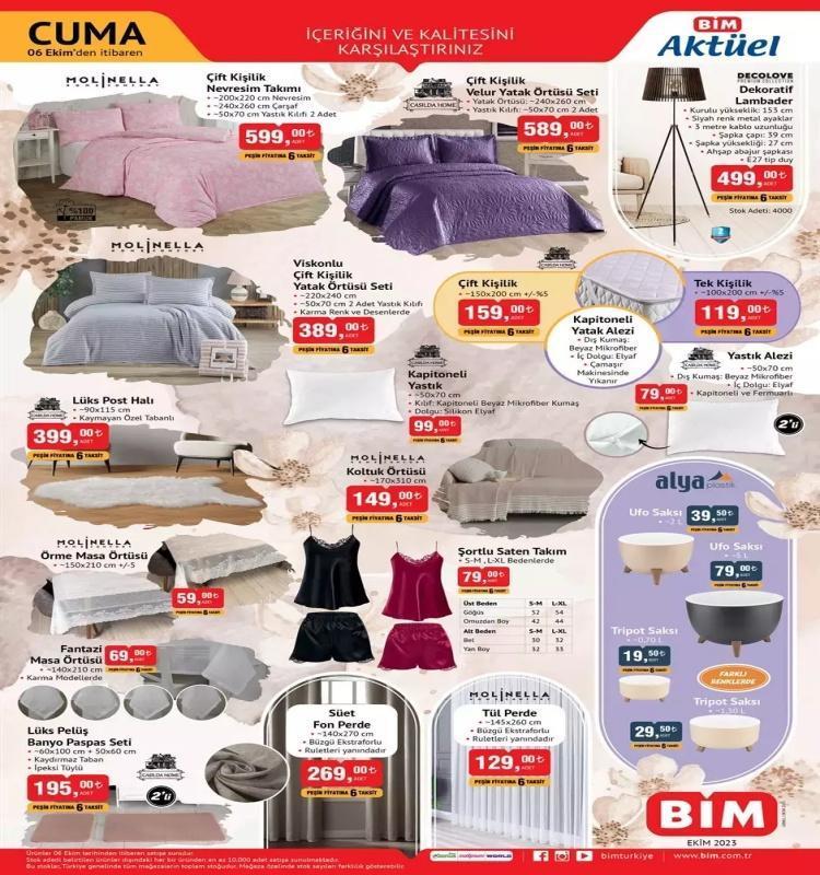BİM 3-6 Ekim aktüel katalog 2023 yayınlandı BİMde bu hafta ayçiçek yağınde dev indirim var
