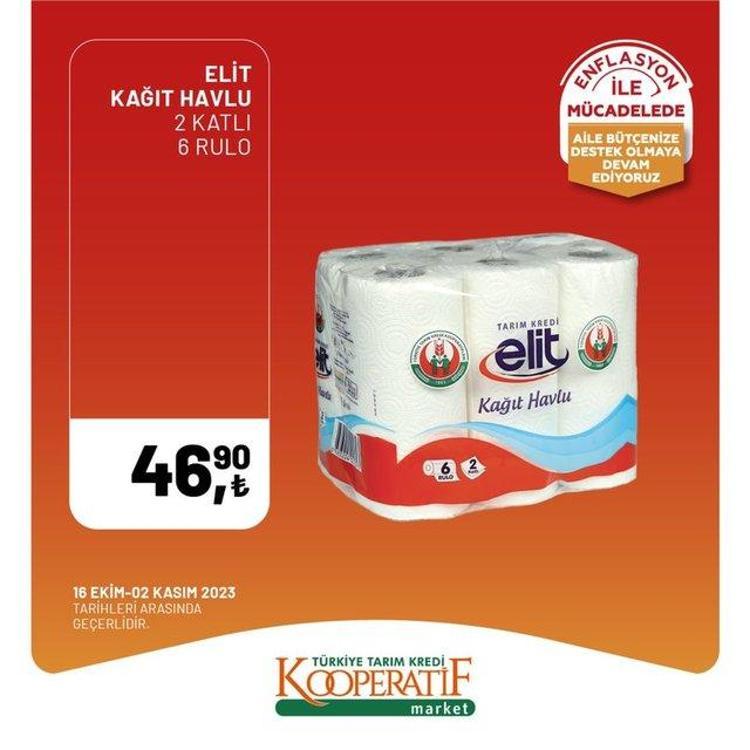 Mutfağı bu ay tıka basa doldurun Tarım Kredide yüzde 50lik ürünler raflarda... 23 Ekim-2 Kasım katalog yayınlandı