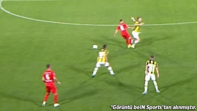 42nci dakikada Fenerbahçenin golü öncesinde faul var mı