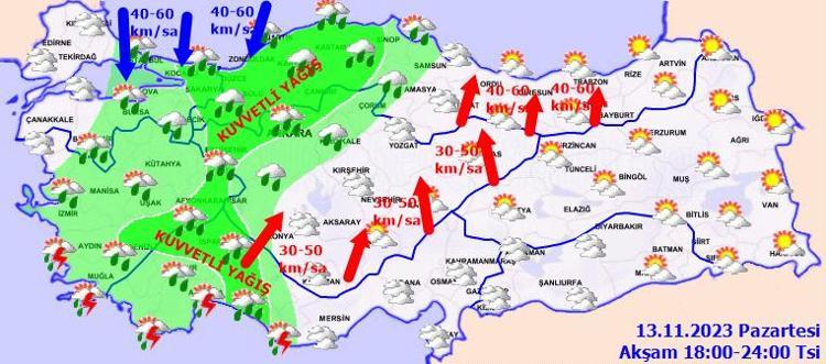 Ve beklenen kar yağışı başladı, dalga dalga batıya ilerliyor, radara girdi Sıcaklıklar eksiye düşecek, lapa lapa kar günlerce yerde kalacak