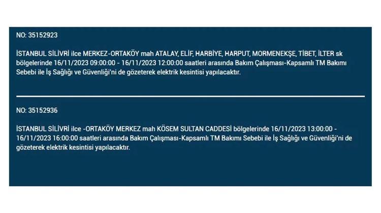 (16 Kasım elektrik kesintisi) İstanbul BEDAŞ elektrik kesintisi listesi sorgulama: Kağıthane, Fatih, Küçükçekmece, Başakşehir’de elektrikler ne zaman gelecek