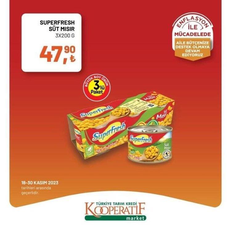 Kasım ayında bu indirim inanılır gibi değil Tarım Market 20-30 Kasım aktüel katalogda fırsat kampanya var