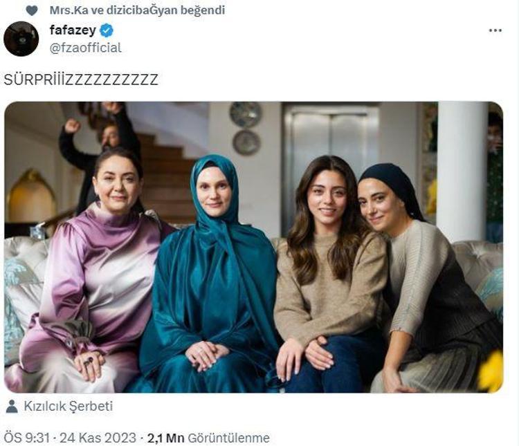 Bihter filminden sonra tövbe etmeye geliyor Farah Zeynep Abdullah Kızılcık Şerbetine dahil oldu mu
