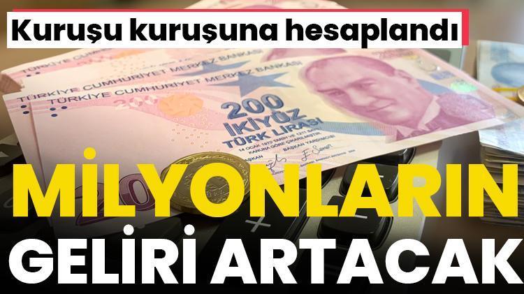 Zam geliyor Asgari ücretli, işsiz, yaşlı, engelli, milyonlarca kişi alacak, kuruşu kuruşuna hesaplandı