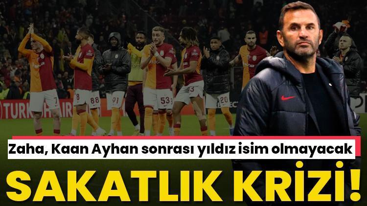 Adana Demirspor maçı öncesi Galatasarayda sakatlık krizi Zaha, Kaan Ayhan sonrası yıldız isim olmayacak