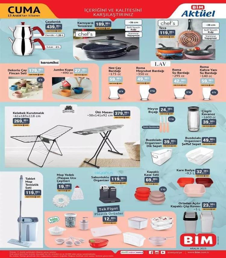 12-15 Aralık 2023 BİM aktüel katalog 🛒 || BİMde bu hafta sadece bu ürünlerde indirim var