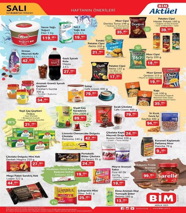 12-15 Aralık 2023 BİM aktüel katalog 🛒 || BİMde bu hafta sadece bu ürünlerde indirim var