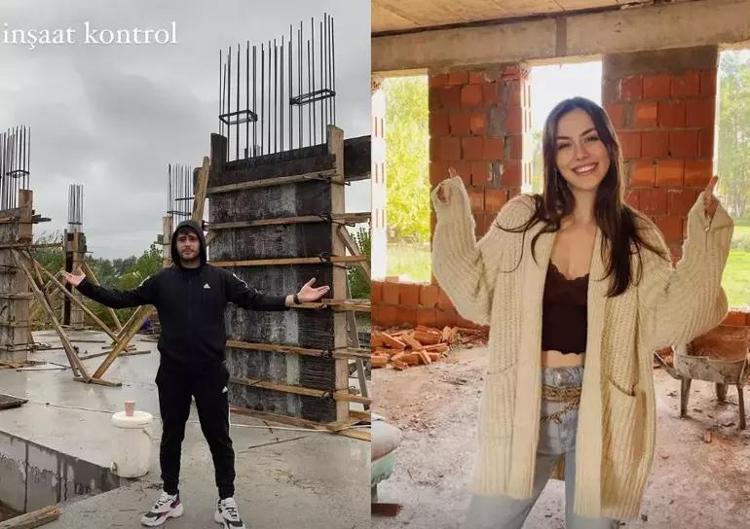 Ünlü çift kendilerine saray yaptı İstanbuldan kaçıp Köyceğizde hayallerinin evini inşa etti