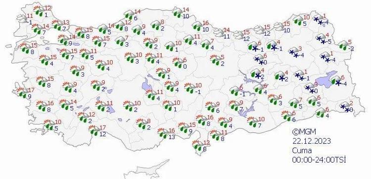 Bu gece yarısı sağanak, hafta sonu kar geliyor Meteoroloji: Kritik saatler başladı Kar yağışı bu illeri beyaza bürüyecek