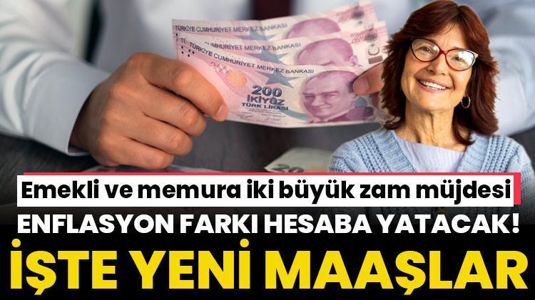 Emekli ve memura çifte zam müjdesi Polis, hemşire avukat memur... İşte yeni maaş tablosu