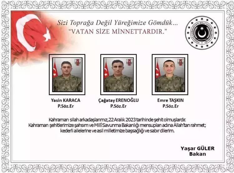 Şehitlerin intikamı alındı | 12 şehit nereli 12 şehitin isimleri ve memleketleri...