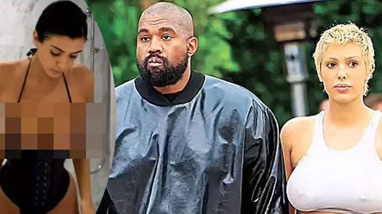 Kanye West sosyal medyadan karısının müstehcen fotoğraflarını paylaştı Bianca bu sene pantolon giymeyecek