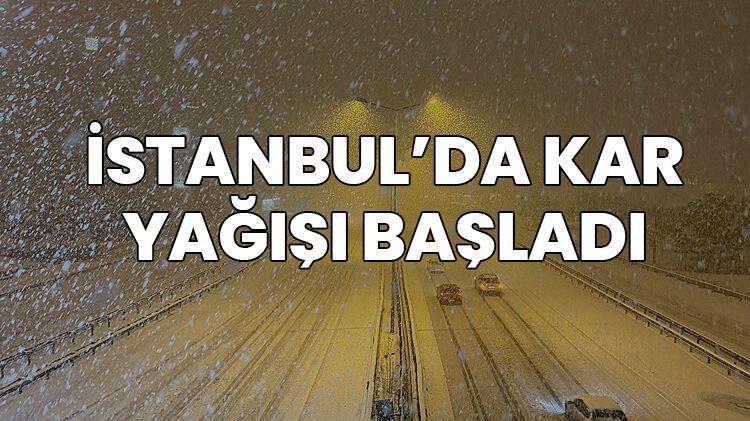 Kar yağışı İstanbulda başladı Valilik, AKOM ve MGMden son dakika uyarısı geldi, 39 ilçede lapa lapa kar yağacak