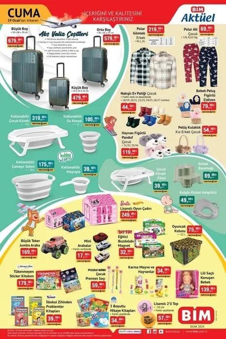 BİM 16-19 Ocak 2024 aktüel katalog: BİMde sürpriz kampanya var