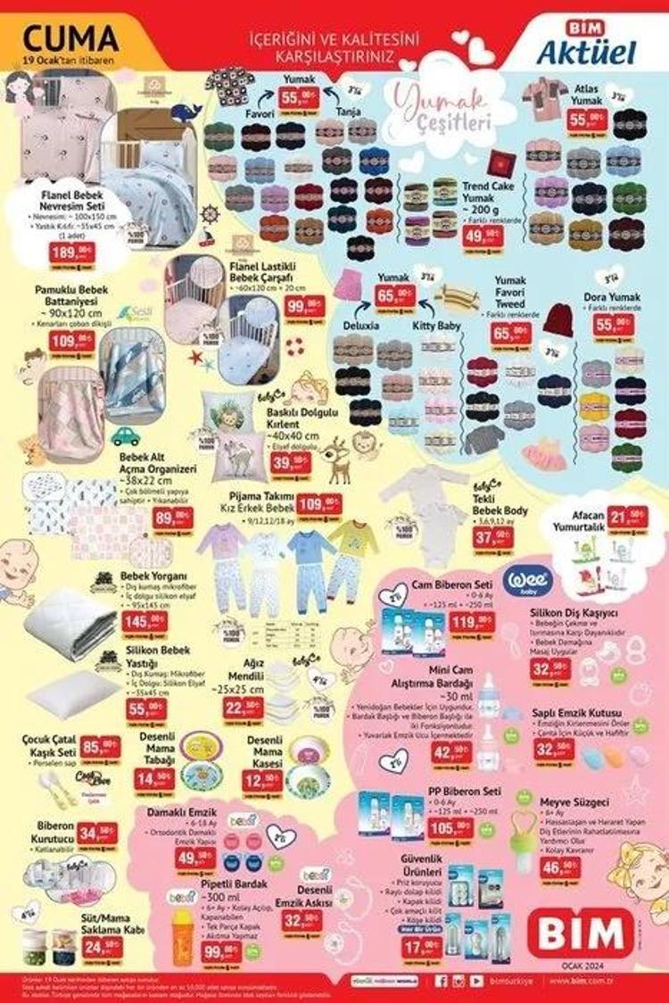 BİM 16-19 Ocak 2024 aktüel katalog: BİMde sürpriz kampanya var