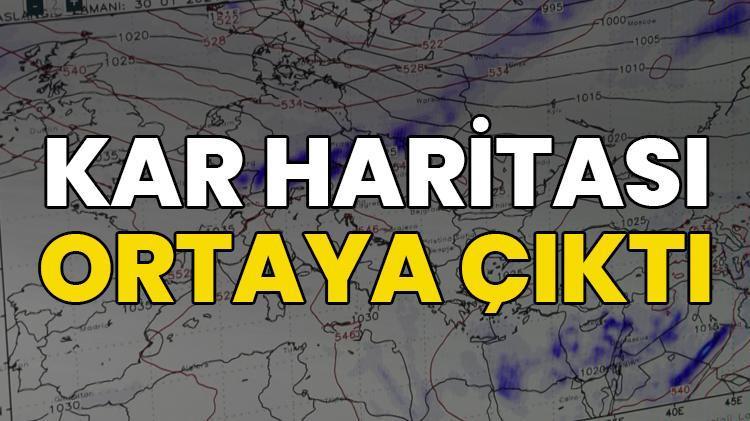 Kar haritası ortaya çıktı Lapa lapa kar İstanbula geliyor, onlarca kent Şubatta kara gömülecek