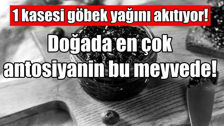1 kasesi göbek yağını su gibi eritiyor: Yağ yaktırıyor çünkü doğada en çok antosiyanin bu meyvede