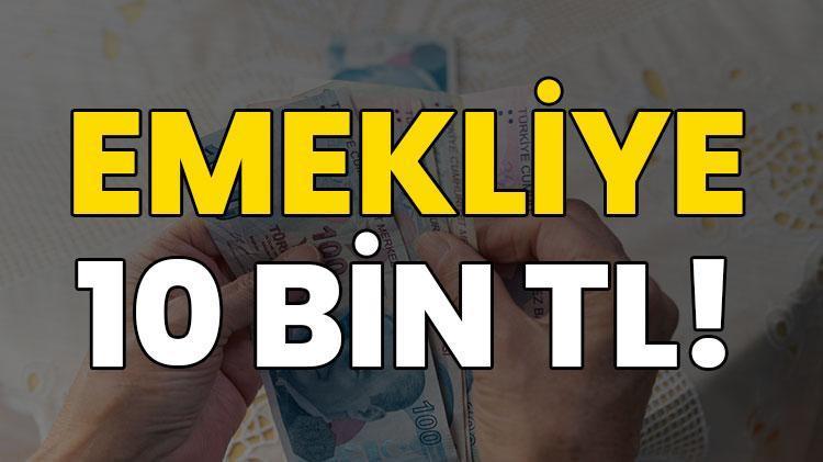 Emekliye 10 bin TL ikramiye Taban maaş formülü ortaya çıktı
