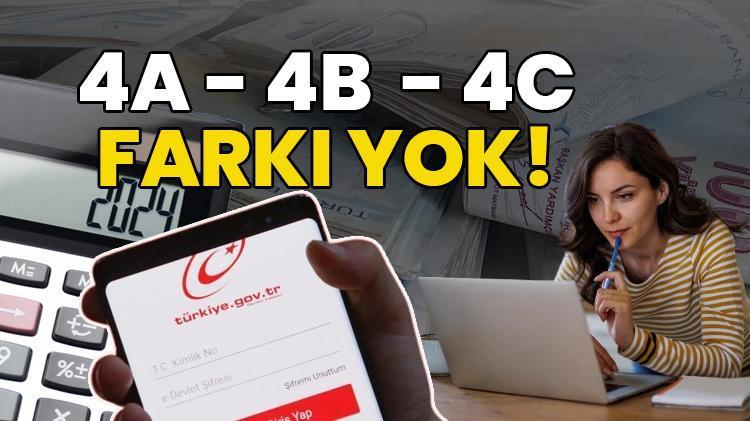 Maaş kararı 4A / 4B / 4C kapsamında çalışanlar için geçerli, e-Devlette yeni dönem başladı