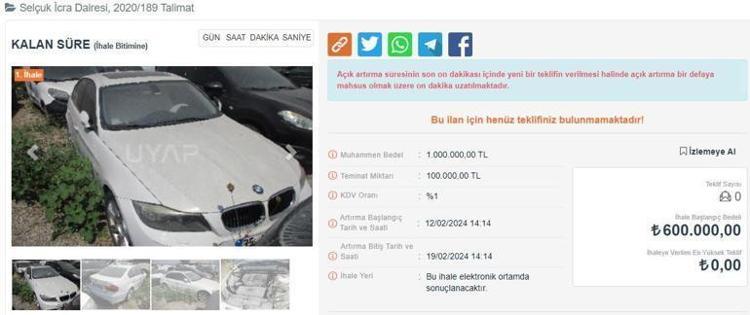 Arabalar yarı fiyatına satılıyor 30 bin liraya da var 300 bin liraya da