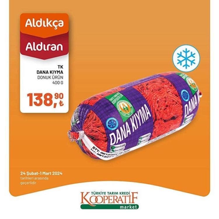 Tarım Kredi Kooperatif Market 24 Şubat-1 Mart 2024: Tavuk, kıyma, ayçiçek yağında Mart indirimi var