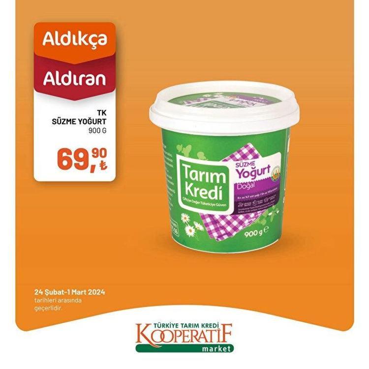Tarım Kredi Kooperatif Market 24 Şubat-1 Mart 2024: Tavuk, kıyma, ayçiçek yağında Mart indirimi var