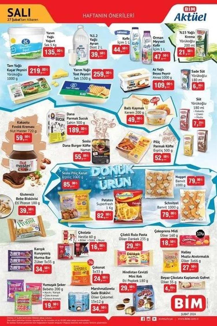 BİM aktüel 27 Şubat - 1 Mart 2024 katalog yayınlandı: Tost ve kahve makinesi, elektrikli süpürgede yılın fırsatı var