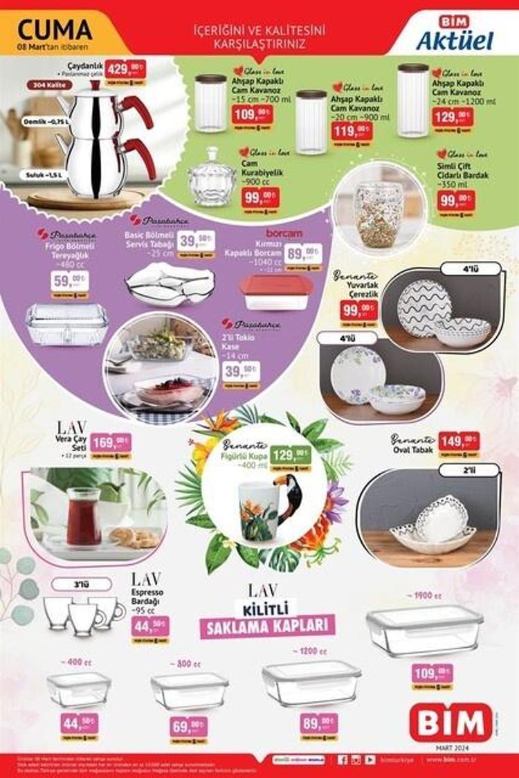 5-9 Mart BİM aktüel katalog 2024 yayınlandı Ramazanda sahurluk, iftarlık ne ararsan indirimde