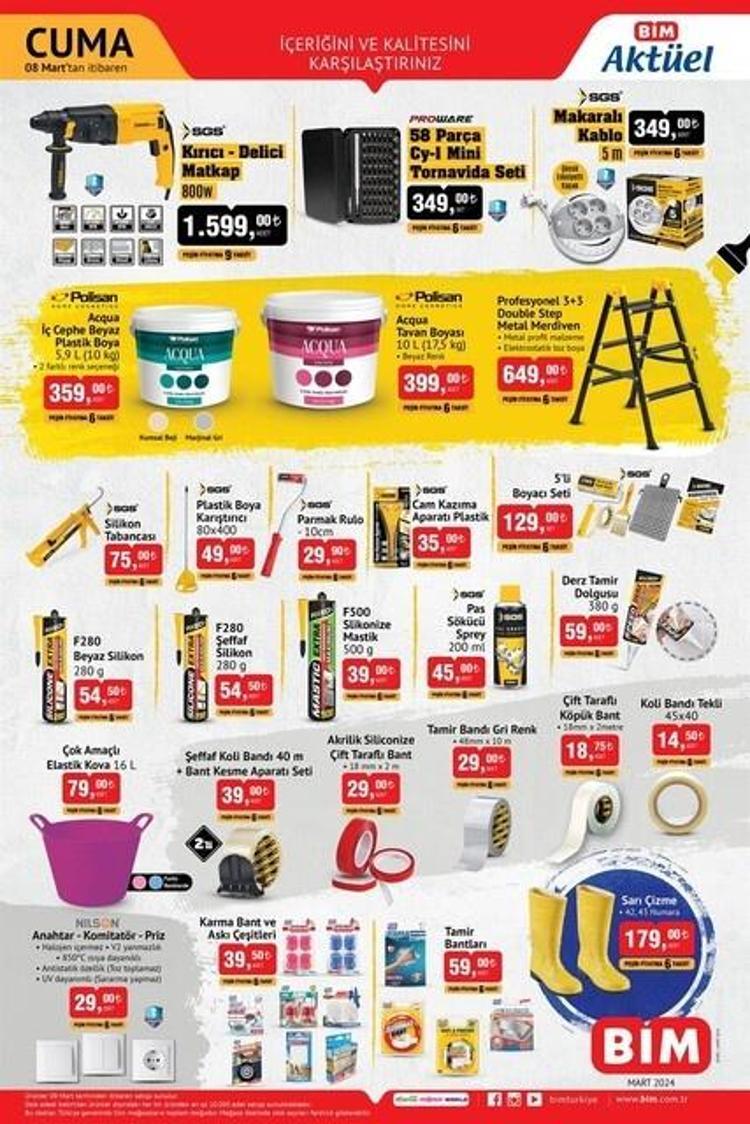 5-9 Mart BİM aktüel katalog 2024 yayınlandı Ramazanda sahurluk, iftarlık ne ararsan indirimde
