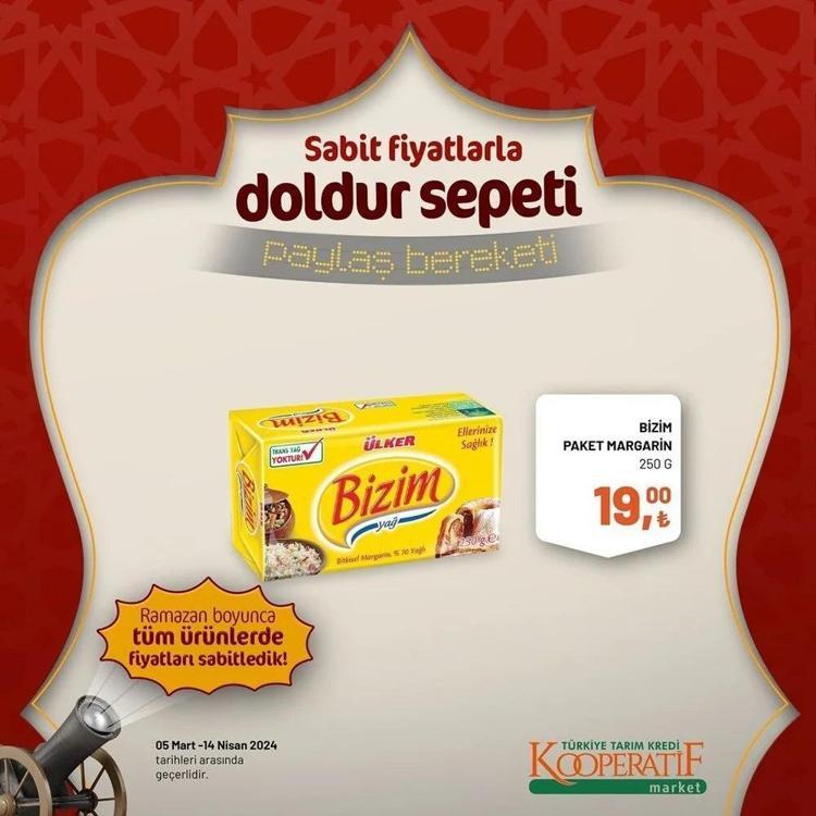 Tarım Kredi Marketin Ramazan Kolisinde her şey var Tarım Kooperatif 5 Mart-14 Nisan Ramazan katalogu yayınlandı