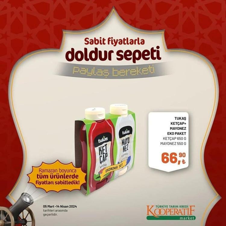 Tarım Kredi Marketin Ramazan Kolisinde her şey var Tarım Kooperatif 5 Mart-14 Nisan Ramazan katalogu yayınlandı