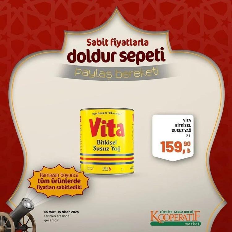 Tarım Kredi Marketin Ramazan Kolisinde her şey var Tarım Kooperatif 5 Mart-14 Nisan Ramazan katalogu yayınlandı