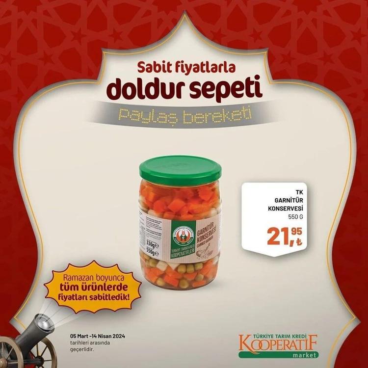 Tarım Kredi Marketin Ramazan Kolisinde her şey var Tarım Kooperatif 5 Mart-14 Nisan Ramazan katalogu yayınlandı