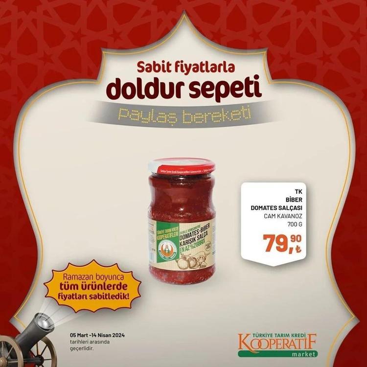 Tarım Kredi Marketin Ramazan Kolisinde her şey var Tarım Kooperatif 5 Mart-14 Nisan Ramazan katalogu yayınlandı