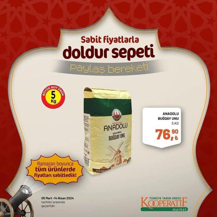 Tarım Kredi Marketin Ramazan Kolisinde her şey var Tarım Kooperatif 5 Mart-14 Nisan Ramazan katalogu yayınlandı