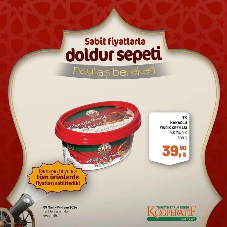 Tarım Kredi Marketin Ramazan Kolisinde her şey var Tarım Kooperatif 5 Mart-14 Nisan Ramazan katalogu yayınlandı