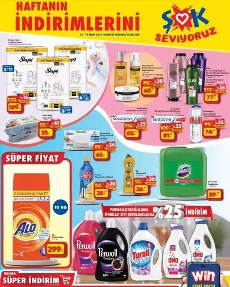 ŞOK 14-19 Mart aktüel katalog yayınlandı: Bu hafta ŞOK mağazalarında indirimli neler var