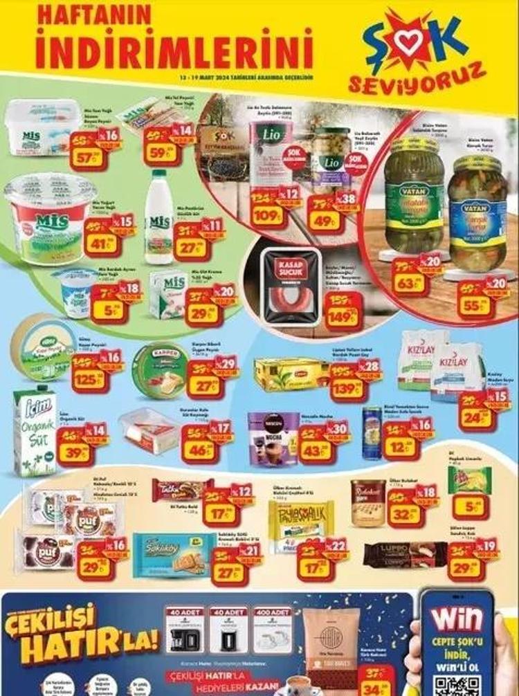 ŞOK 14-19 Mart aktüel katalog yayınlandı: Bu hafta ŞOK mağazalarında indirimli neler var