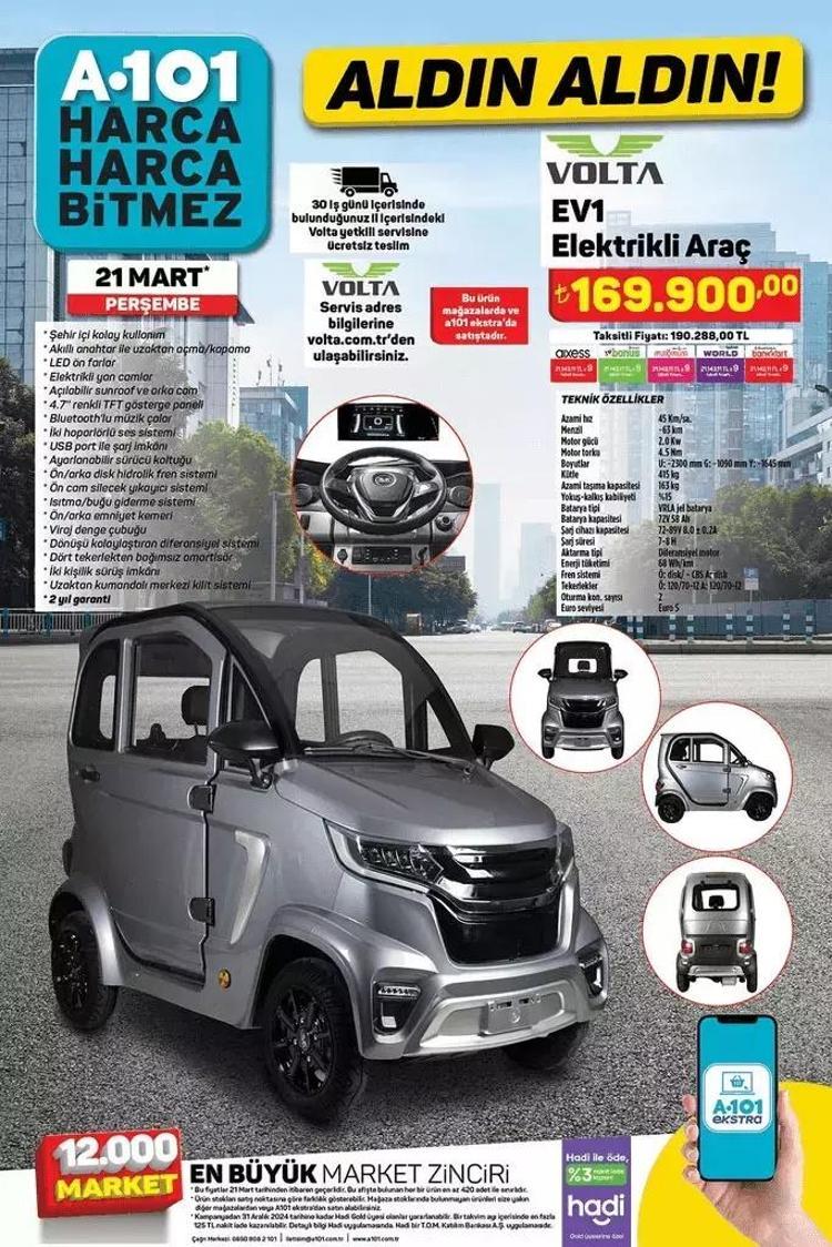 A101 KATALOG 21 Mart Perşembe: Elektrikli araç, airfryer, süpürge…