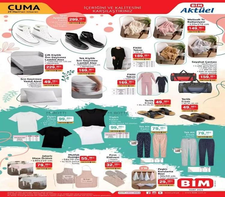 BİM 26-29 Mart aktüel katalog 2024: Bu hafta BİM katalogda neler var İşte indirimli BİM fırsat ürünleri