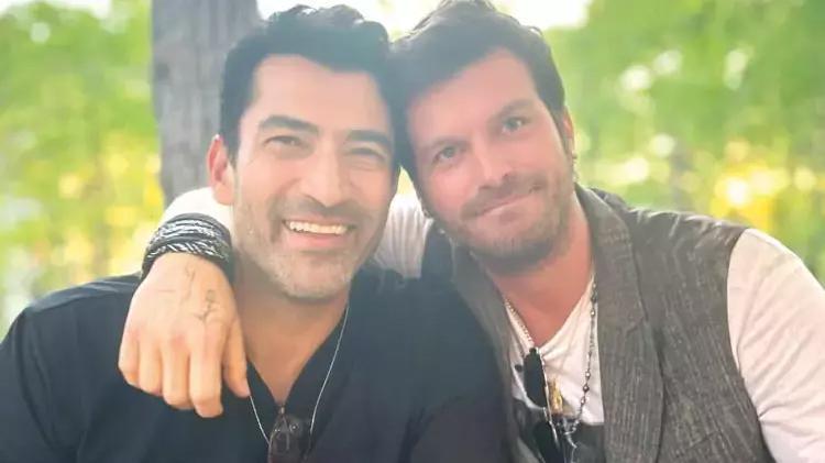 Kenan İmirzalıoğlu ile Kıvanç Tatlıtuğdan doğum günü pozu