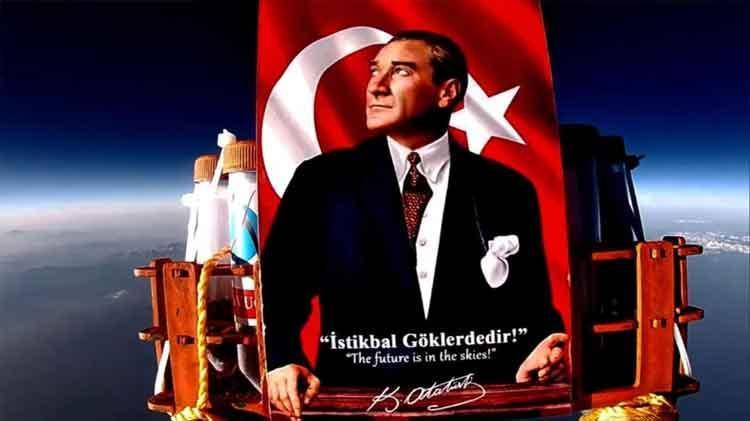 Uzaya gönderilen ilk Atatürk fotoğrafı Adanada