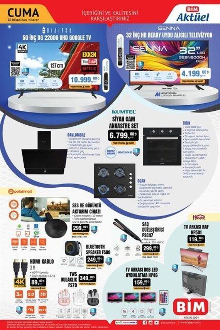 23-26 Nisan BİM aktüel katalog yayınlandı BİMde bu hafta neler var