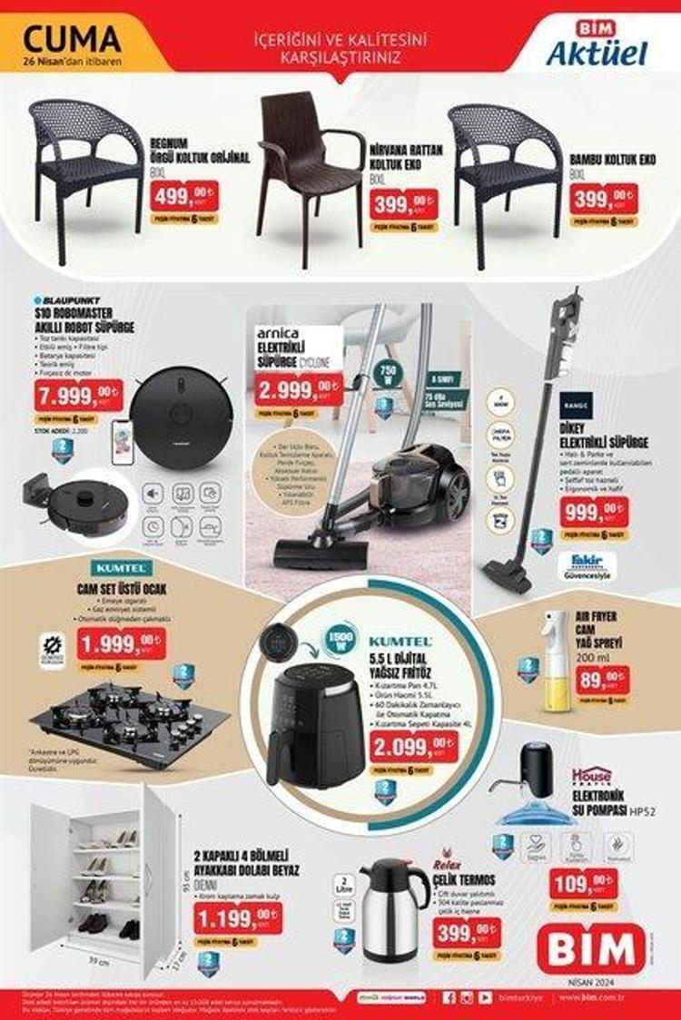 23-26 Nisan BİM aktüel katalog yayınlandı BİMde bu hafta neler var