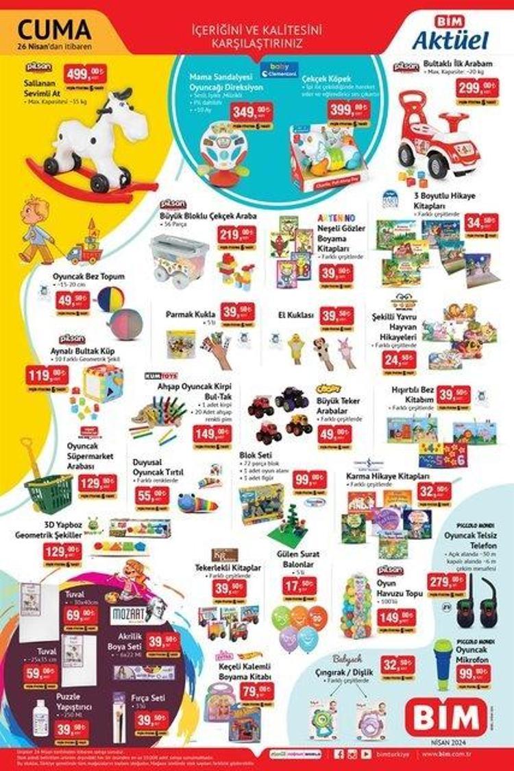 23-26 Nisan BİM aktüel katalog yayınlandı BİMde bu hafta neler var