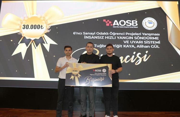 Adana Hacı Sabancı OSBde 6. Sanayi Odaklı Öğrenci Projeleri Yarışması sonuçlandı