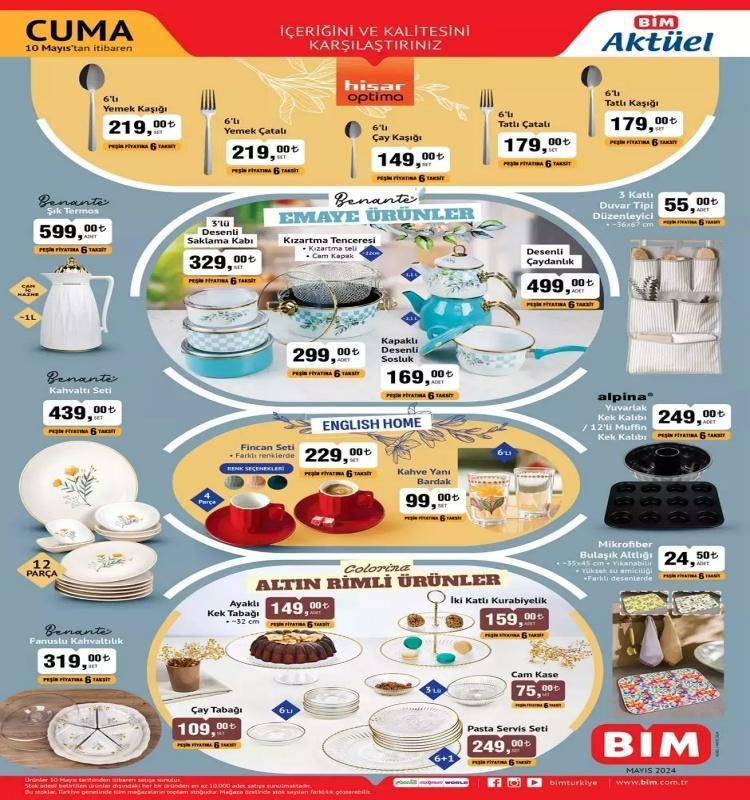 10 Mayıs BİM aktüel: BİMde hangi ürünler bu hafta indirimli Fırın, blender seti, bisiklet...
